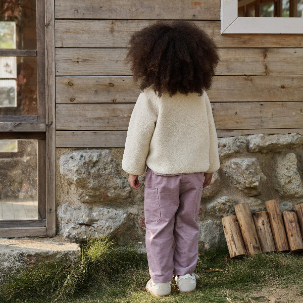 Petite Revery Recycled Fleece Reversible Jacket Cloud