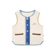 Petite Revery Recycled Fleece Vest Cloud