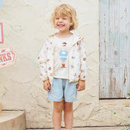 Petite Revery Recycled Nylon Hooded Wind Breaker - Popclouds