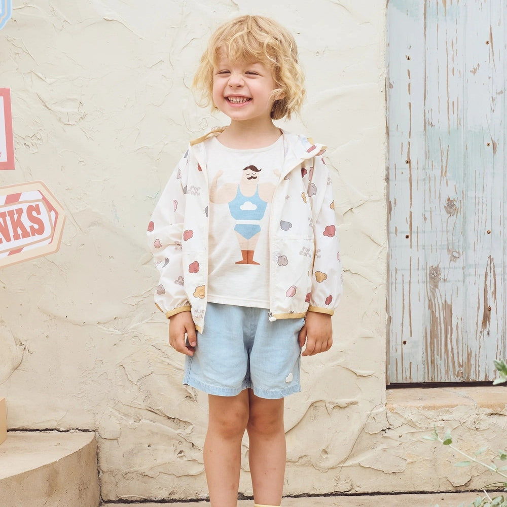 Petite Revery Recycled Nylon Hooded Wind Breaker - Popclouds