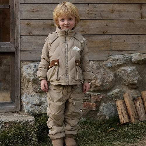 Petite Revery Recycled Nylon Taslon Down Jacket Pine Wood