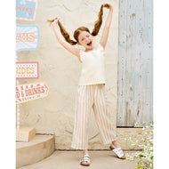 Petite Revery Ruffled Knit Tank Top - Jet Stream