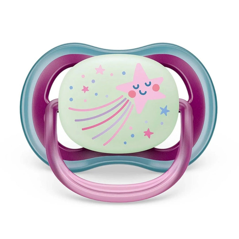 Philips Avent Ultra Air Pacifier Nighttime Falling Star And Dreams 2 Pack (6-18M)