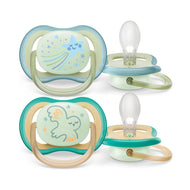 Philips Avent Ultra Air Pacifier Nighttime Sleeping Star And Owl 2 Pack (0-6M)