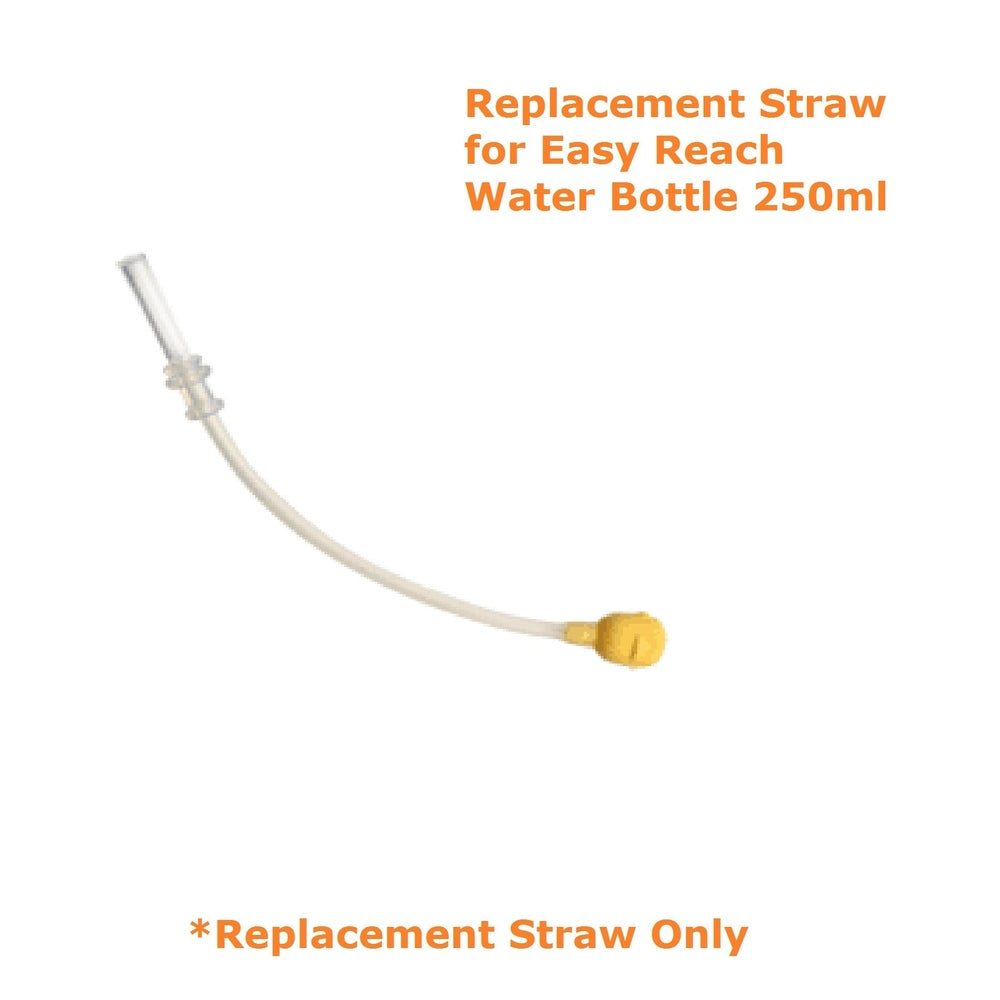 PIYO PIYO Easy Reach Straw for Sippy Cup Small with yellow tip, curved for easy reach.