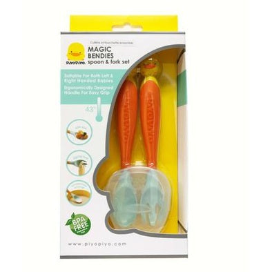 Piyo Piyo Magic Bendies Spoon & Fork Set