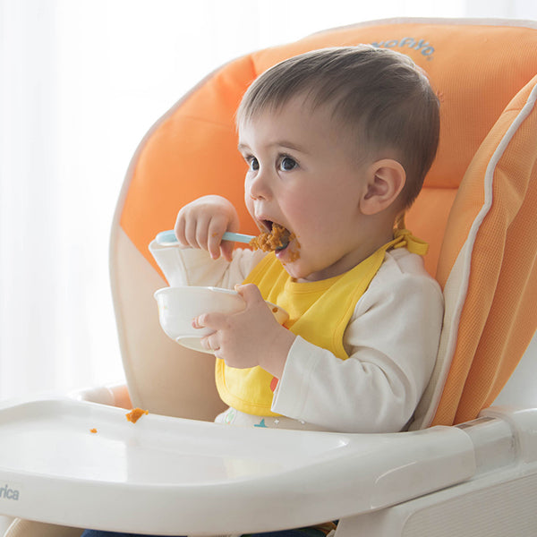 Piyo Piyo Silicone Spoon Blue/Orange