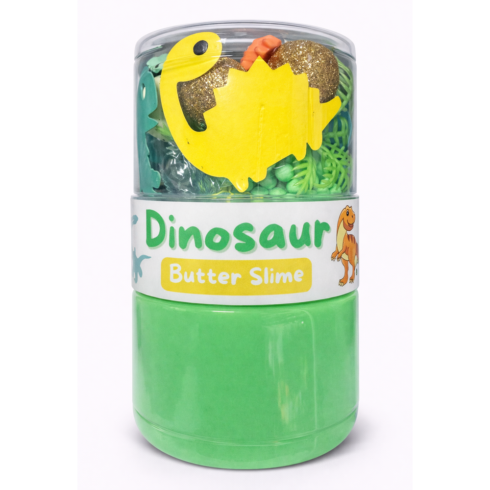 Play Play Dough DIY Dino Butter Slime