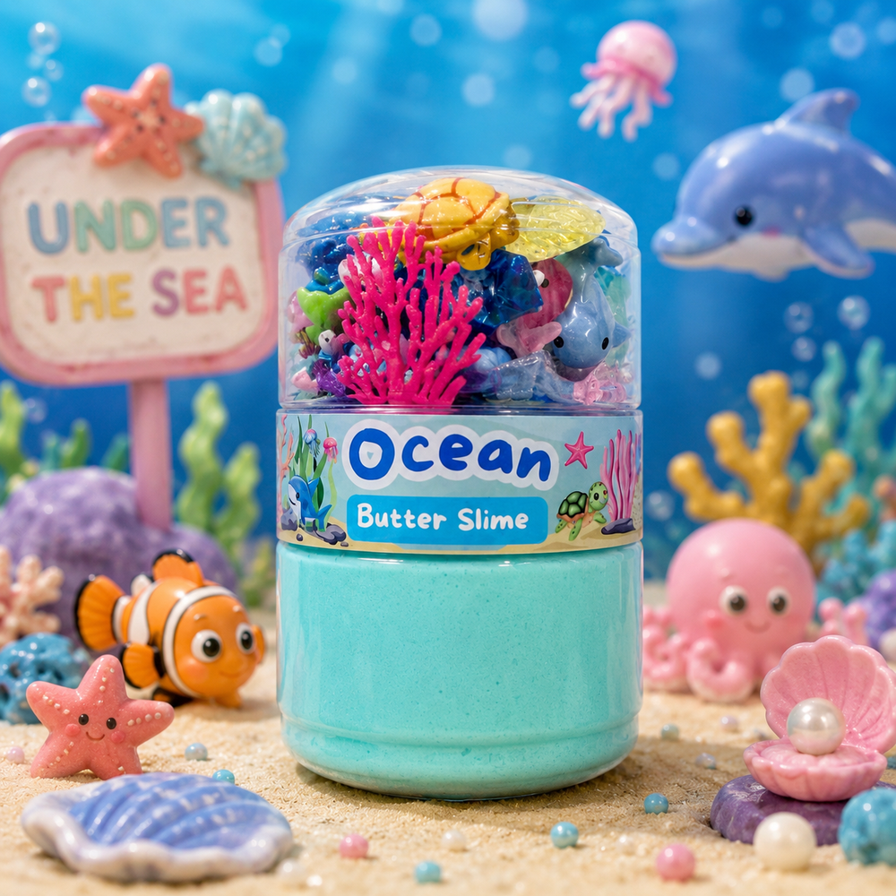 Play Play Dough DIY Ocean Butter Slime