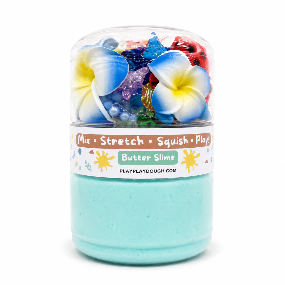 Play Play Dough DIY Ocean Butter Slime