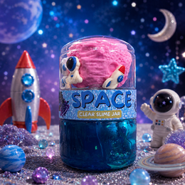 Play Play Dough DIY Space Clear Slime