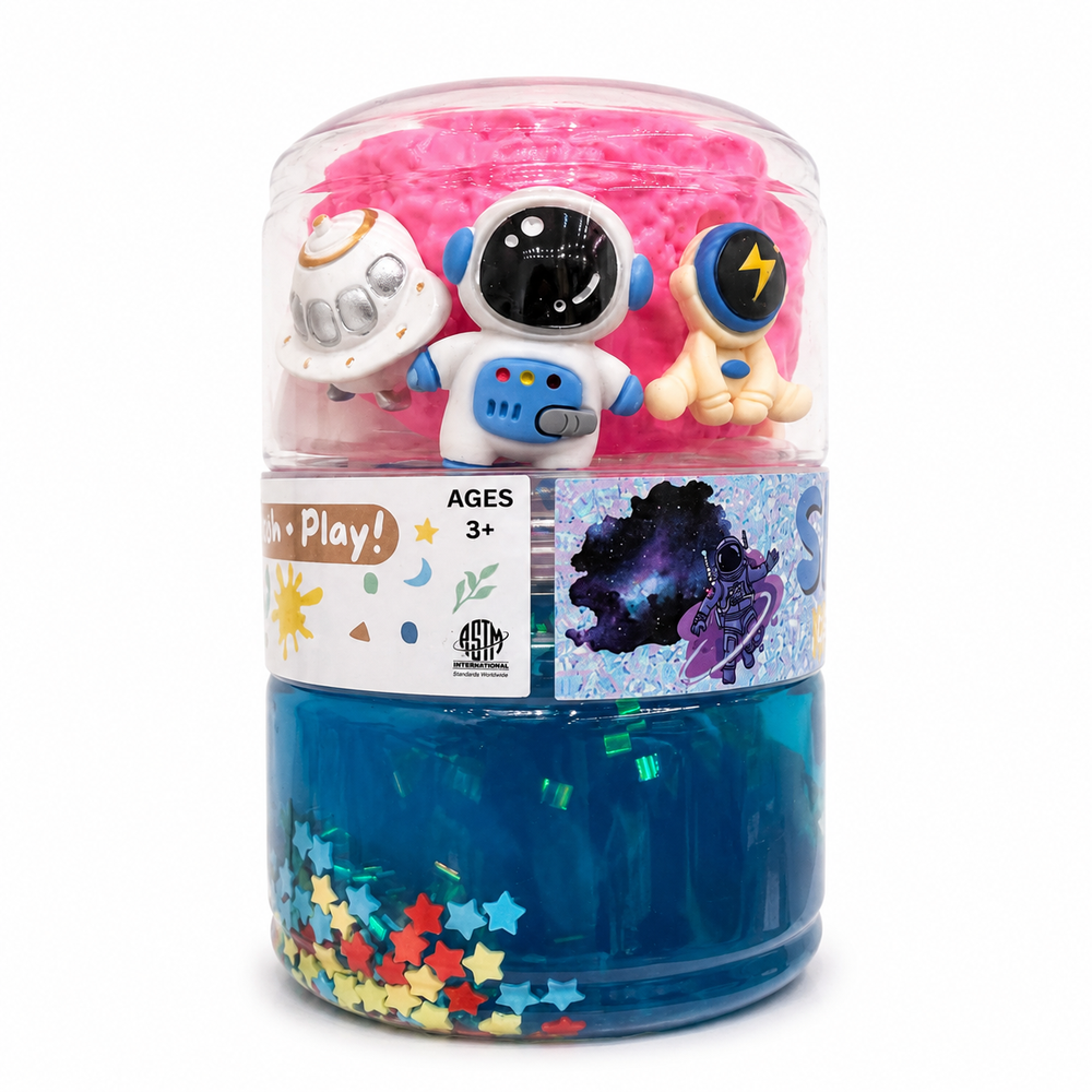 Play Play Dough DIY Space Clear Slime