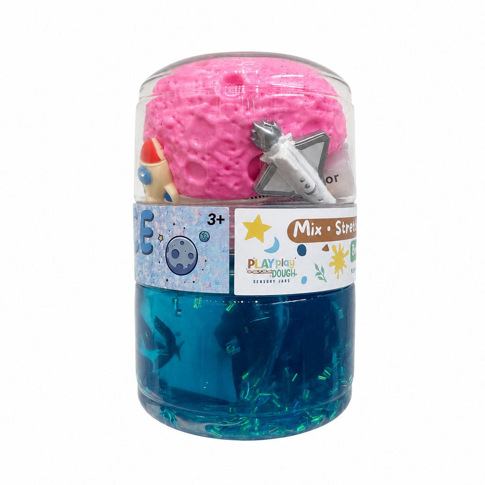 Play Play Dough DIY Space Clear Slime