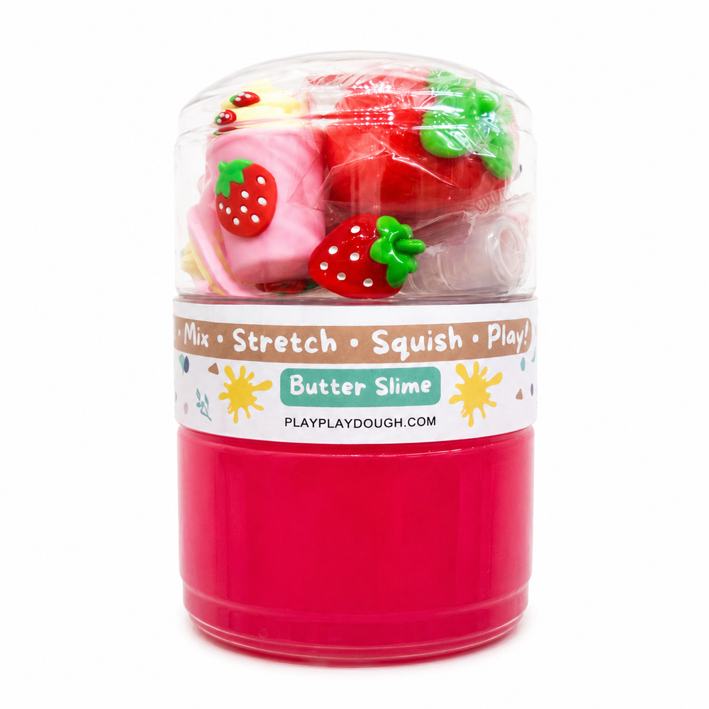 Play Play Dough DIY Strawberry Unicorn Clear Slime