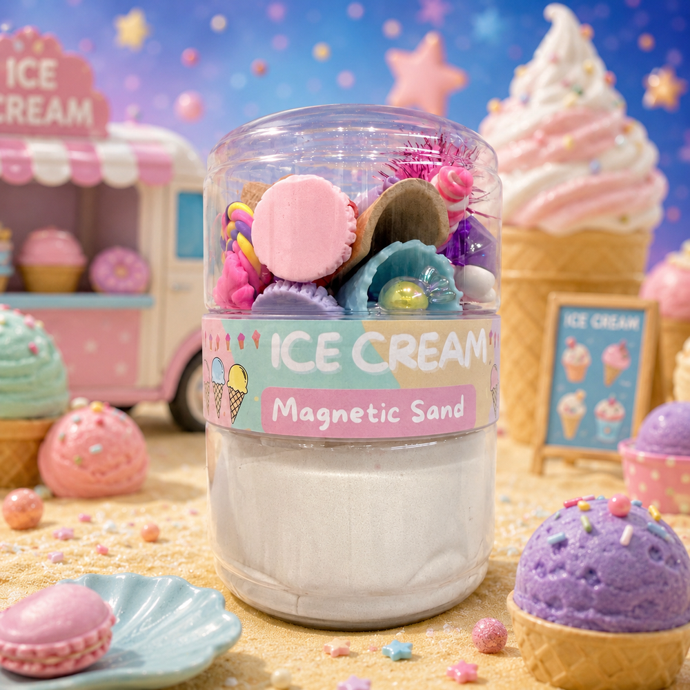 Play Play Dough Ice Cream Fun Sand Jar