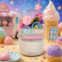 Play Play Dough Ice Cream Fun Sand Jar