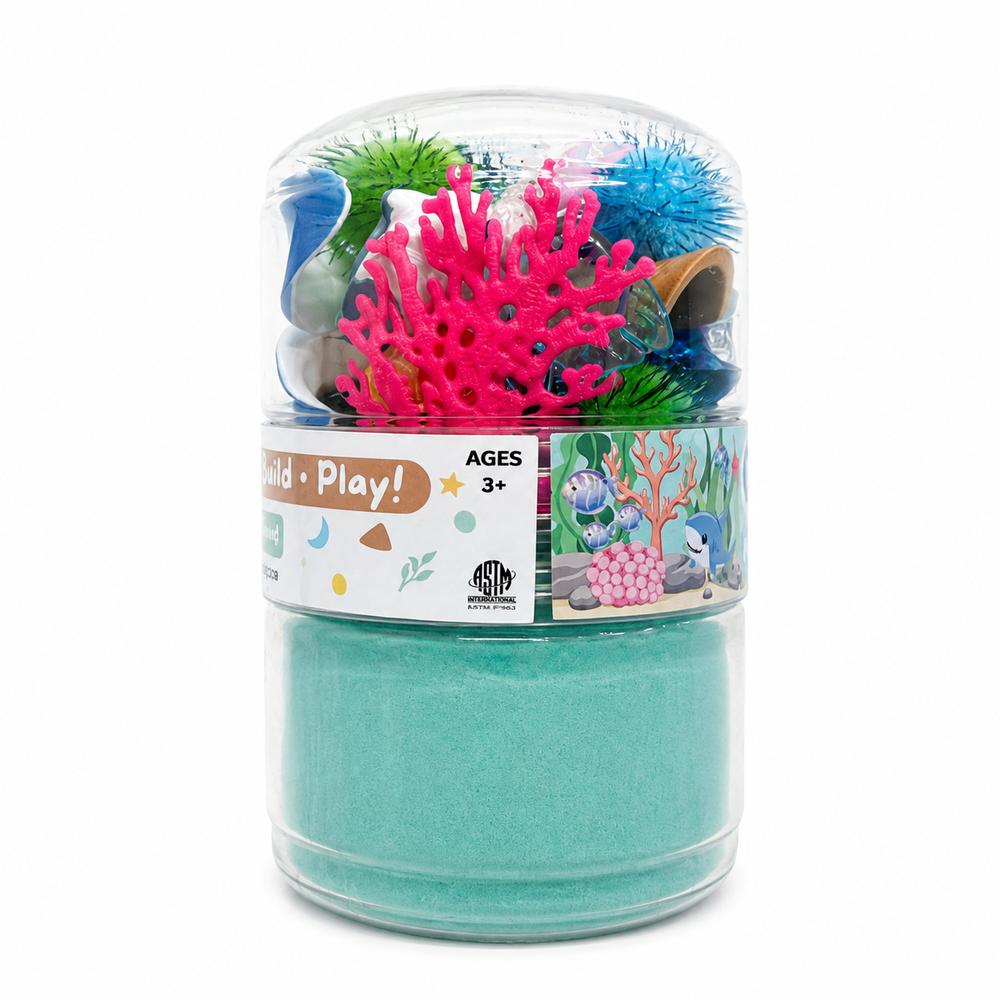 Play Play Dough Ocean Fun Sand Jar