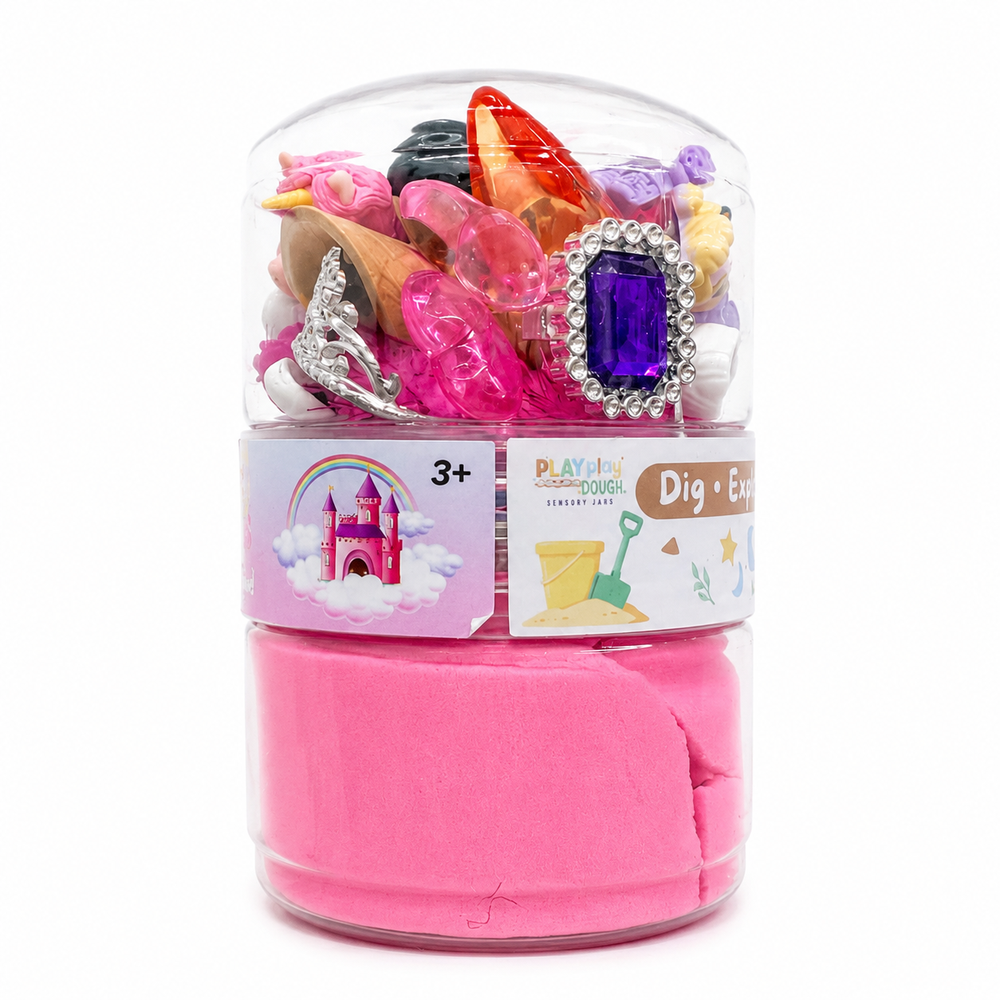 Play Play Dough Princess Fun Sand Jar