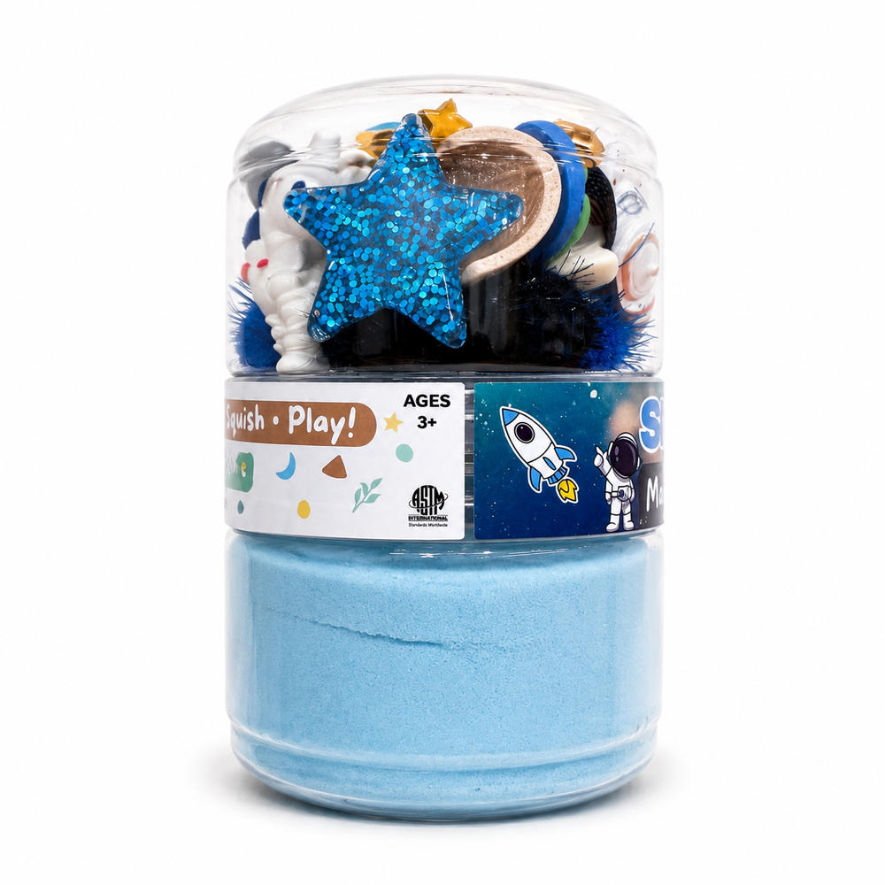 Play Play Dough Space Fun Sand Jar