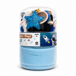 Play Play Dough Space Fun Sand Jar
