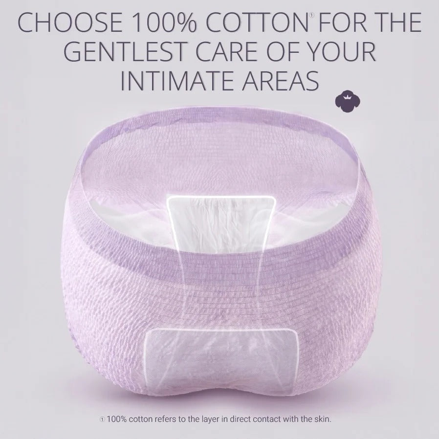 Purcotton MaxGuard Unscented Overnight Panties 