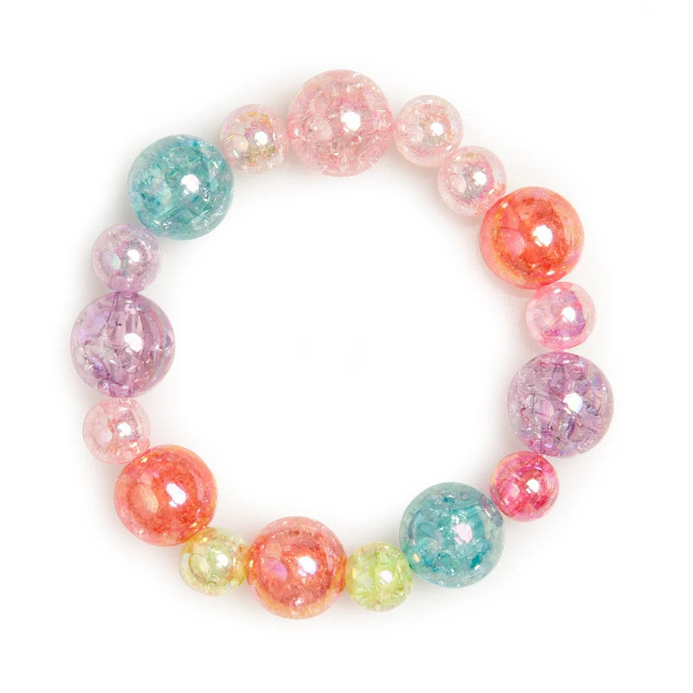 Puttisu Bead Bangle 05 Bling bracelet for babies with multicolor crystal-like beads