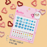 Puttisu Nail Sticker Set 04 Blue Soda