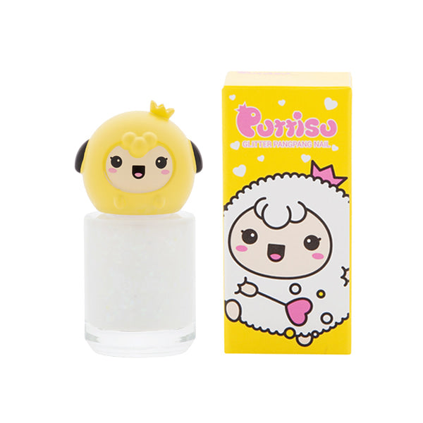 Puttisu Pangpang Nail Polish G08 Milk Delivery Man bottle with yellow panda cap and box