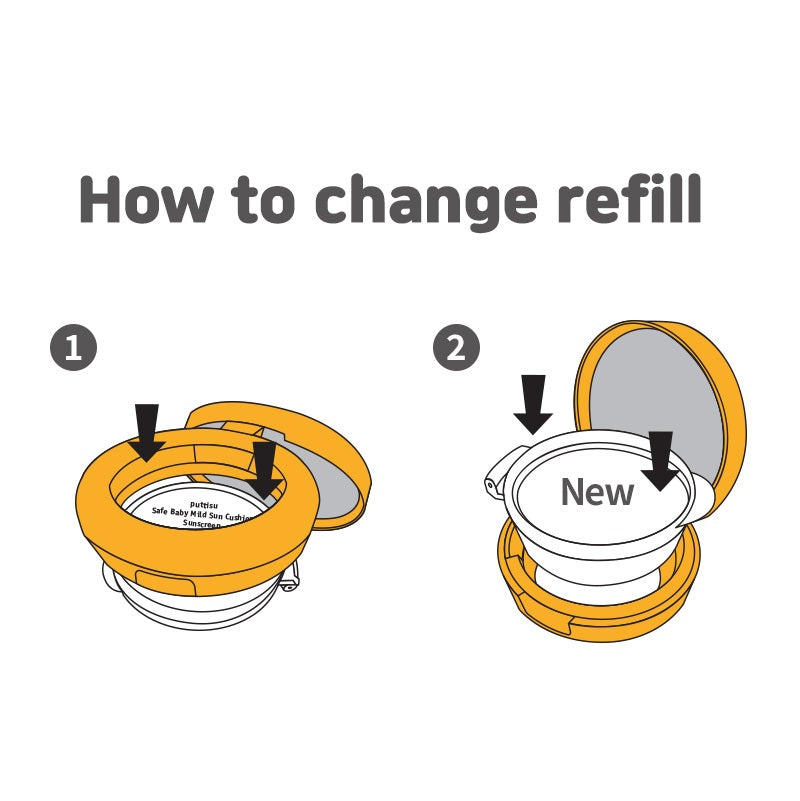 Puttisu Safe Baby Mild Sun Cushion SPF50+ Pa++++