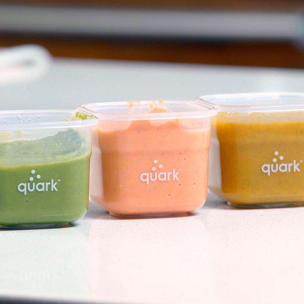 Quark Storii Baby Food Storage Containers With Lids & Built-In Removable Ice Pack 3 Pack 5 oz