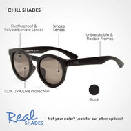 Real Shades Chill Unbreakable UV Fashion Sunglasses Black