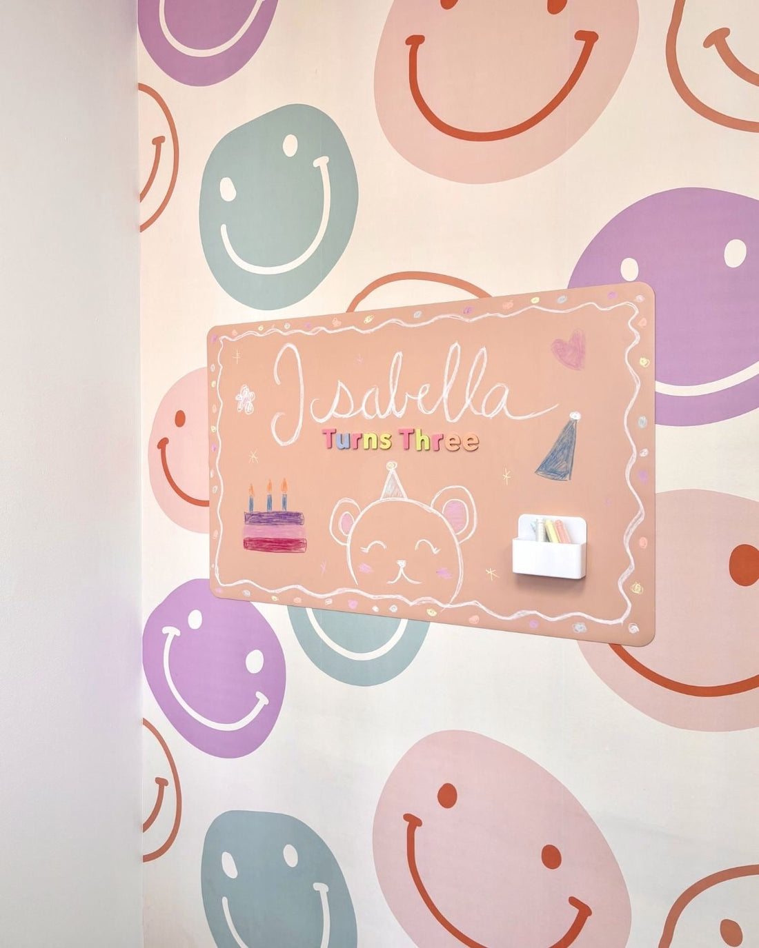 Cherrypick Magic Playwall rectangle magnetic wall decal in Blush