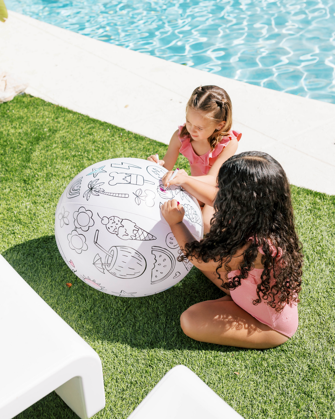 Cherrypick Design Your Own Beach Ball Kit child colouring large ball