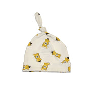 Silkberry Baby Organic Cotton Knot Hat Honey Bear Print