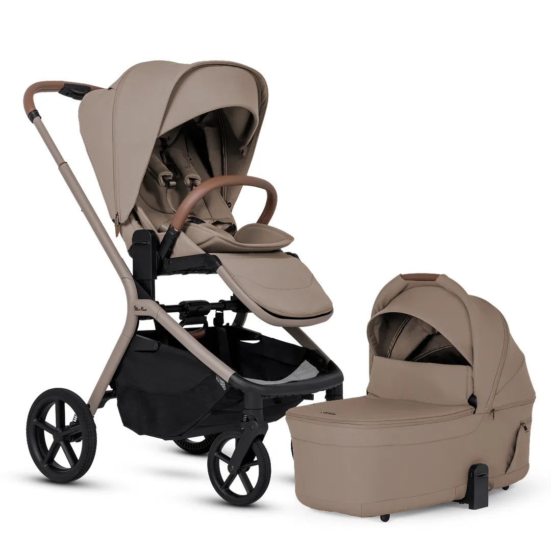 Silver Cross Breez Stroller + Bassinet Travel System Bundle