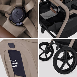 Silver Cross Breez Stroller + Bassinet Travel System Bundle