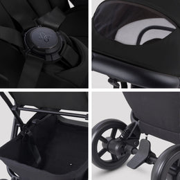 Silver Cross Nia Compact Travel Stroller + Pod Travel System Bundle (5 Piece)