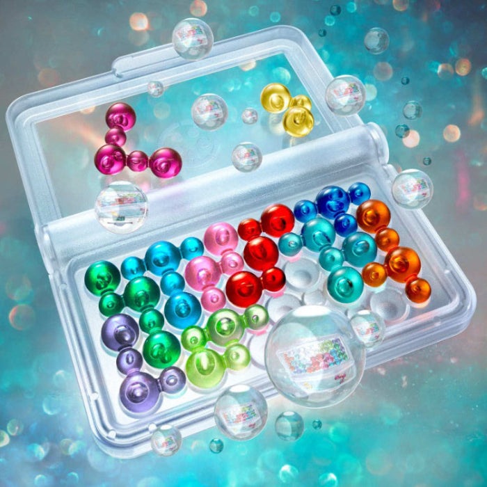 Smart Games IQ Bubbles educational toy set in clear case with colorful beads by SMART GAMES