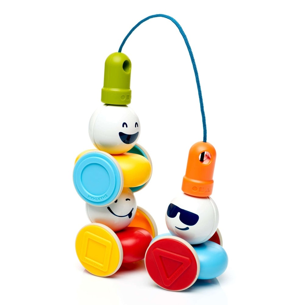 SmartMax My First Wobbly Cars set of 6 colorful magnetic cars with smiling faces