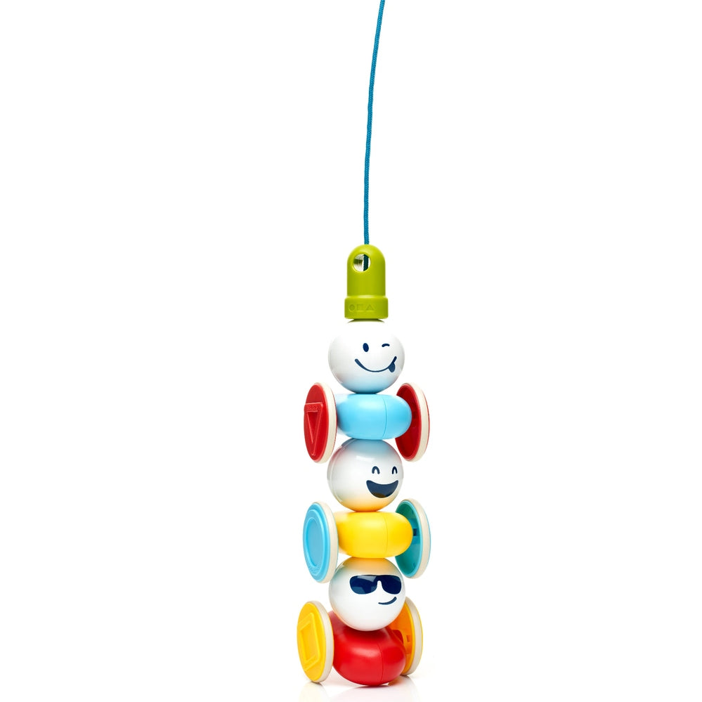 SmartMax My First Wobbly Cars set of 4 colorful magnetic cars on a blue string with wheels