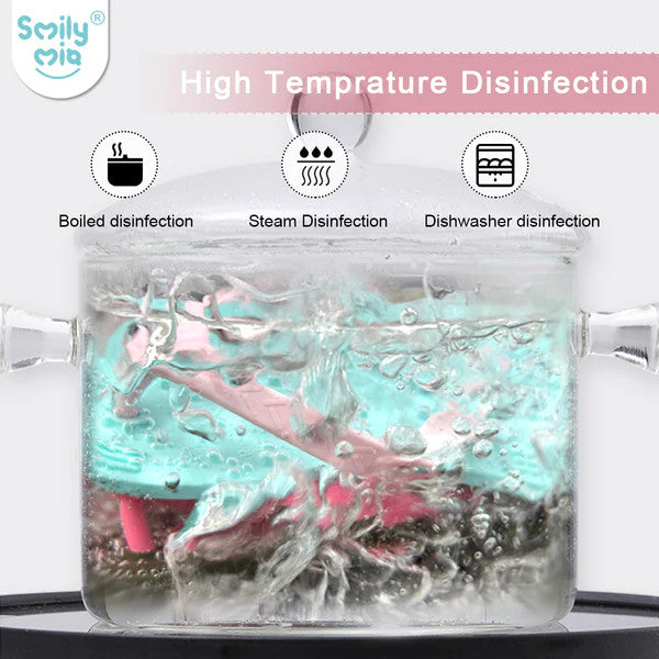 Smily Mia & Dommy flip-flop teether duo pack; 2 teethers in teal and pink