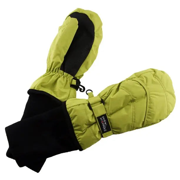 Snowstoppers Nylon Mittens Lime Green