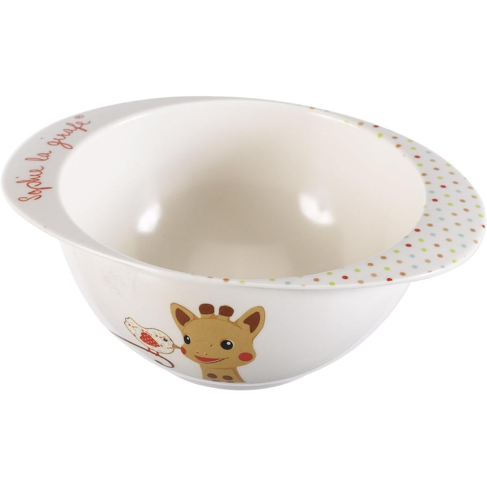 Sophie la Girafe Fresh Touch Mealtime Bowl Kiwi with colorful dotted rim