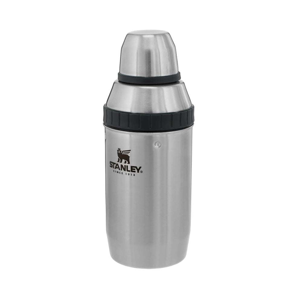 Stanley Adventure Happy Hour 20 oz stainless steel cocktail shaker with black lid