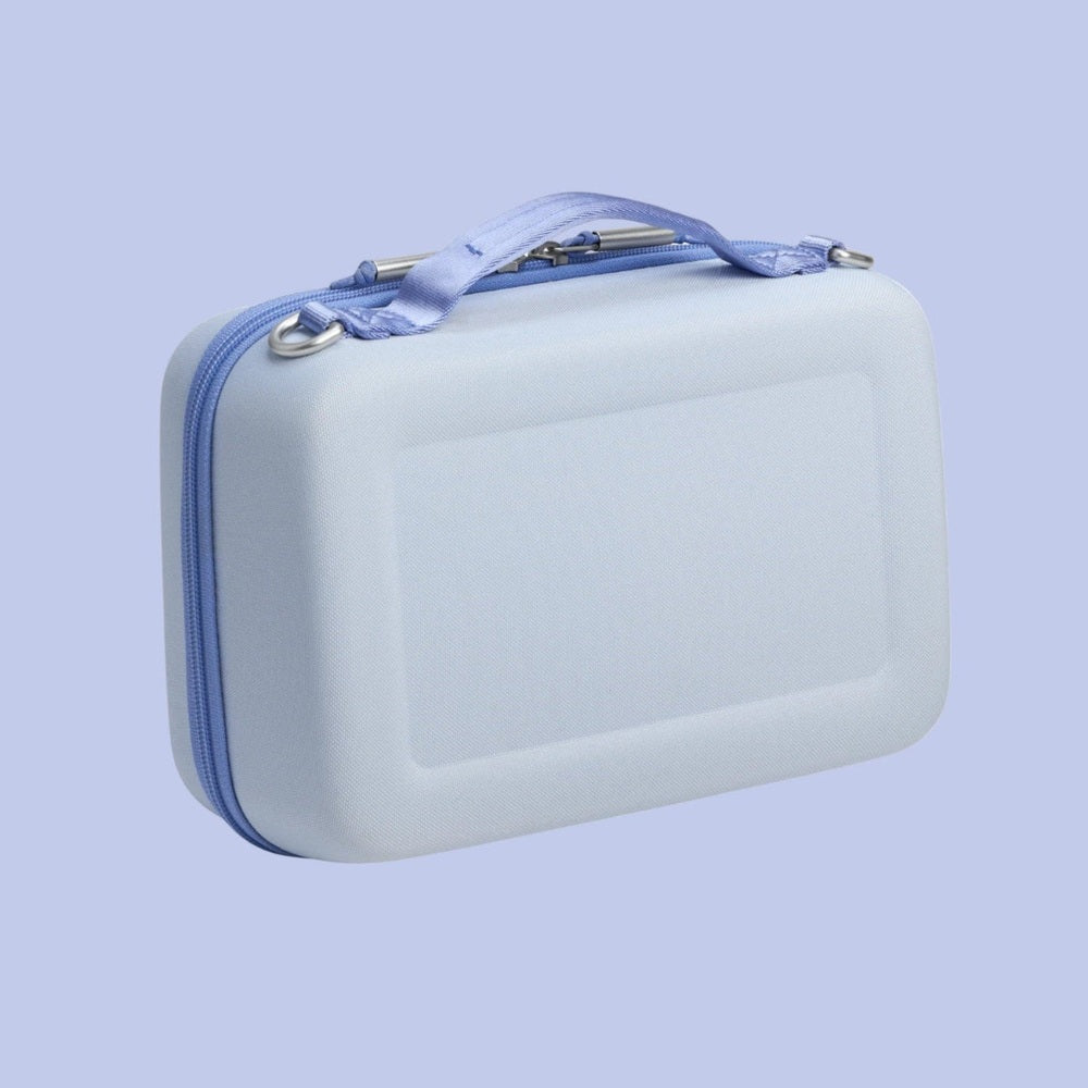 STANLEY Allday Mini Lunchbox 4.2Qt in pale blue, hard-shell case with blue zipper and top handle.