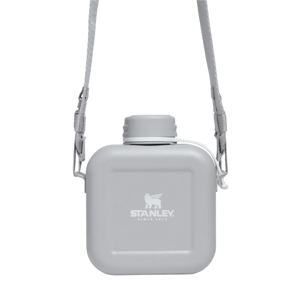 Stanley Next X Nature Canteen 25 oz gray plastic bottle with adjustable strap
