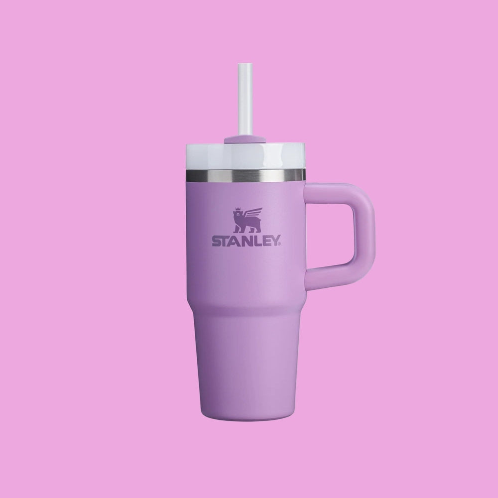 Stanley Quencher H2.0 Flowstate 14 oz tumbler with purple finish, handle, straw lid
