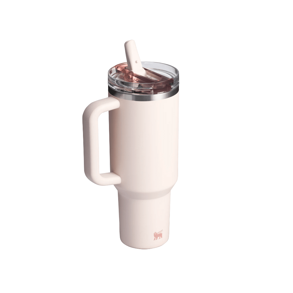 Stanley Quencher Protour Flip Straw Tumbler 40 oz blush pink with handle