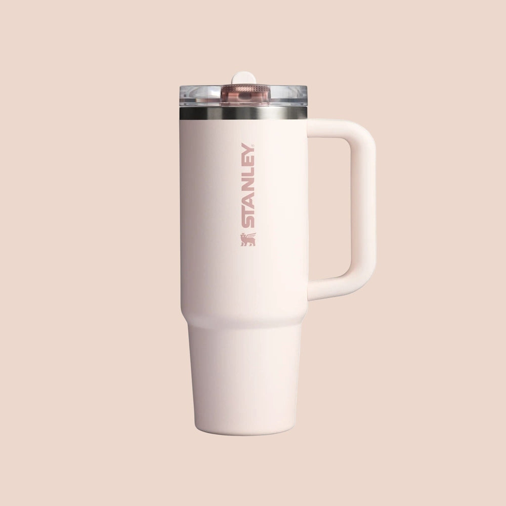Stanley The Quencher Protour Flip Straw Tumbler 30 oz in blush pink with side handle and flip lid