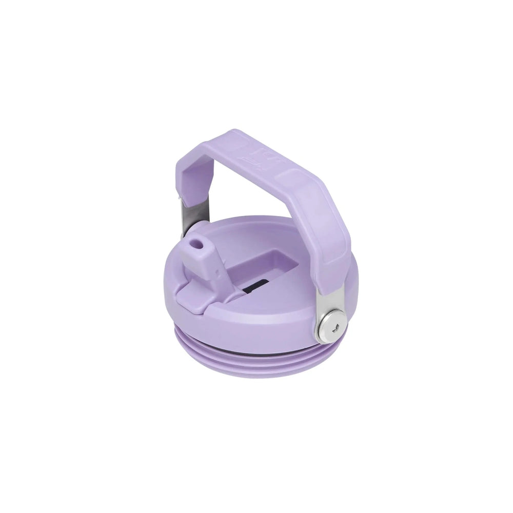 Stanley The Wild Imagination Iceflow Flip Straw Tumbler 20 oz in lavender with purple carry handle and flip straw lid